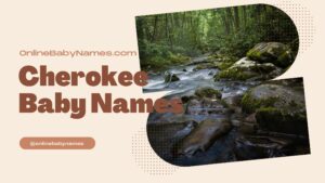 Cherokee Baby Names